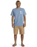 Tropical Breeze Erkek Mavi Günlük Stil T-Shirt AQYZT09562-W12