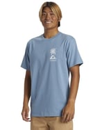 Tropical Breeze Erkek Mavi Günlük Stil T-Shirt AQYZT09562-W12