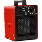 TROTEC Seramik ısıtıcı elektrikli ısıtıcı TDS 10 C 2.000 Watt'a kadar çok kademeli sıcaklık ayarı dahil (2 kW) termostatlı inşaat ısıtıcısı
