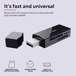 Trust 21935 Nanga Yüksek Hızlı Kart Okuyucu Usb 3.1, Siyah - Seçenekler: 3.0 kart okuyucu, 2.0 kart okuyucu