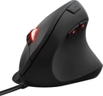 Trust 22991 Gaming Gxt 144 Rexx Dikey Ergonomik Oyun Faresi, 250-10,000 Dpi, Siyah, 6 Düğmeler