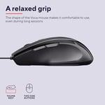 Trust 23650 Voca Kablolu Mouse-Siyah