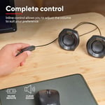 Trust Polo Küçük PC Hoparlör 2.0, 8 W (4 W RMS), Kompakt Hoparlör Seti, USB İşletim Hoparlör Seti, Entegre Kontrol, AUX 3,5 mm, PC Kutuları, Bilgisayar Dizüstü Bilgisayar - Siyah