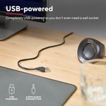 Trust Polo Küçük PC Hoparlör 2.0, 8 W (4 W RMS), Kompakt Hoparlör Seti, USB İşletim Hoparlör Seti, Entegre Kontrol, AUX 3,5 mm, PC Kutuları, Bilgisayar Dizüstü Bilgisayar - Siyah