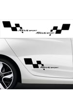 TSC Focus Sport Bayraklı Sticker Seti 2 Adet, Kapikolu-z134