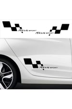 TSC Focus Sport Bayraklı Sticker Seti 2 Adet, Kapikolu-z134