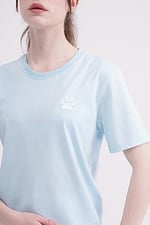 TSC HOUSE Pati Nakışlı Bisiklet Yaka Tişört Üniseks Yetişkin