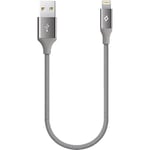 Ttec AlumiCable Mini 30cm Lightning Şarj Kablosu- Uzay Grisi (2DK28UG)