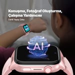 ttec Kidi Pro AMOLED Ekranlı GPS 4G Sim Kartlı Akıllı Çocuk Saati, 2KSW03 (Balerin Pembesi)