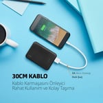 ttec MiniCable 30cm iPhone ile Uyumlu Şarj Kablosu - Beyaz (2DK7512B)