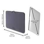 Tucano BF-E-MB215-SG second Schale MacBook Pro 38,1 cm (15 inç) late 2016 Space-gri