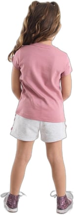 Tüllü Lily Kız Çocuk T-shirt Şort Takım