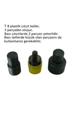 Tulumba Pres ve Plastik Çıtçıt Seti. (14mm Plastik T8 Çıtçıt Seti) Lacivert Pres