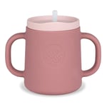 TUM TUM 3 bölmeli içecek bardağı, bebek bardağı - 250 ml, pembe