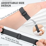 TumpCez Fitbit Charge 5 ile Uyumlu 5'li Paket Ayarlanabilir Elastik Bant, Nefes Alabilir Rahat Solo Loop Spor Yedek Bileklik Fitbit Charge 5 için Kadın Erkek