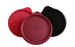 Tupperware 3'lü Set Buzdolabı Hit-Geçit Töreni 300 ml Siyah Kırmızı Koyu Kırmızı Küçük Hitparade Mini Panorama