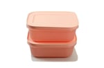Tupperware Dondurucu Kabı 450 ml (2) Pembe Düz Buz Kristali Buz Kristali
