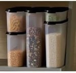 Tupperware Oval Saklama Kabı Siyah (500ml+1,1l+1,7l+2,3l+2,9)