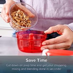 Tupperware SuperSonic Chopper Mini - Manuel Mutfak Robotu - 300 ml Kapasite - Elektrik Gerekmez - Otlar, Kuruyemişler, Sarımsak, Sebzeler Doğramak için İdeal - Yemek Hazırlama Aksesuarı ve Mutfak