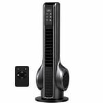 Turbo Akıllı Fan 70W Uzaktan Kumandalı Kule Vantilatör, Aromaterapi Özellikli, Dokunmatik LED Ekranlı, 3 Hız Kademeli, 3 Modlu, 12 Saat Zamanlayıcılı, Sessiz Çalışma, Salınımlı Fan