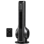 Turbo Akıllı Fan 70W Uzaktan Kumandalı Kule Vantilatör, Aromaterapi Özellikli, Dokunmatik LED Ekranlı, 3 Hız Kademeli, 3 Modlu, 12 Saat Zamanlayıcılı, Sessiz Çalışma, Salınımlı Fan