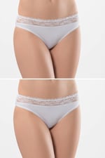 Türen 262 İkili Likralı Dantelli Bikini