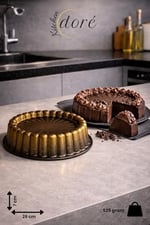 Turta Ve Tart Kek Kalıbı Royal Gold Kalın Döküm Üç Katmanlı Kaplama 525 Gram