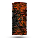 Turuncu Boya Desenli Bandana Boyunluk, Çok Amaçlı Boyunluk, Bandana, Esnek Yüz Maskesi, Spor Outdoor, Kafa Bandı, Erkek Bandana, Kadın Bandana…