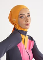 Turuncu Su İtici Deniz Tesettür Bonesi STANDART