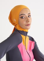 Turuncu Su İtici Deniz Tesettür Bonesi STANDART