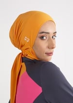 Turuncu Su İtici Deniz Tesettür Bonesi STANDART