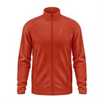 Turuncu Tam Fermuarlı Unisex Polar
