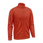 Turuncu Tam Fermuarlı Unisex Polar