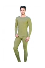 Tutku 1 Adet Haki Renk Termal Alt Üst Takım Yeşil 2XL/3XL