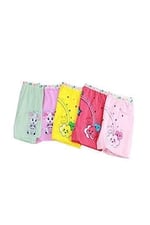 Tutku-6 Adet Kız Cocuk Baskılı Rengarenk Baskılı Pamuklu Boxer (BASKILI / 11-12 Yaş)