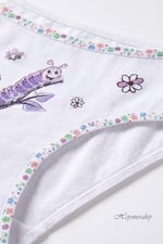 Tutku 6lı Kız Çocuk Baskılı Renkli Külot Likralı Slip