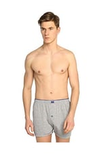 Tutku-6'lı Tutku Erkek Düz Havlubel Düğmeli Boxer-Gri-XL