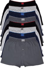Tutku 8'li Erkek Penye Havlu Bel Boxer Karışık Renk 2XL