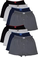 Tutku 8'li Erkek Penye Havlu Bel Boxer Karışık Renk 2XL