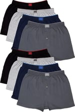 Tutku 8'li Erkek Penye Havlu Bel Boxer Karışık Renk 2XL