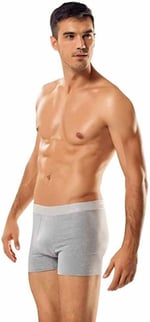 Tutku Erkek Pamuklu Likralı Boxer Paçalı Don 10'lu Paket XL Gri