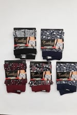 Tutku Erkek Spor Boxer, Likralı Elastan, Gri Kombin, XL Beden