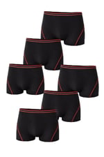 Tutku İç Giyim 6'lı Paket Erkek Çocuk Pamuklu Elastan Boxer TEC0133