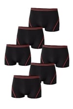 Tutku İç Giyim 6'lı Paket Erkek Çocuk Pamuklu Elastan Boxer TEC0133