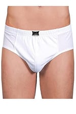 Tutku İç Giyim Pamuklu Erkek Renkli Slip Külot 6 Lı Paket Beyaz 3XL