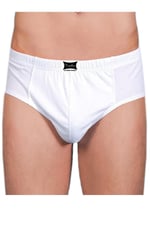 Tutku İç Giyim Pamuklu Erkek Renkli Slip Külot 6 Lı Paket Beyaz 3XL