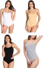 Tutku Kadın İp Askılı Kancalı Çıt Çıtlı Body 3 lü Paket