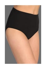 Tutku Kadın SİYAH Pamuklu Ribana Bato Külot 6'lı Paket (Siyah / 4XL)