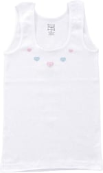 Tutku-Kız Çoçuk Kalın Askılı Atlet 6 Adet 1-12 Yaş Arası