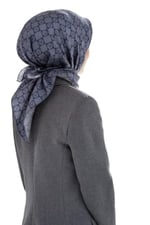 Twill İpek Eşarp GRİ-3 92X92